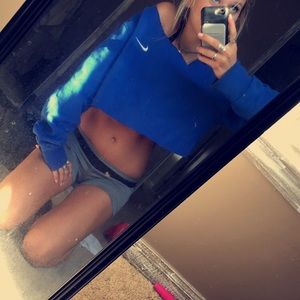 Vintage Nike hoodie half shirt/crop top